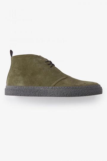 Fred Perry Hawley Miesten Kengät Oliivinvihreä | FI 1917HAPK